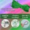 Nylon String for Bracelets Nylon Cord 1.5 mm 200 Yards Nylon Satin Cord Silk Beading Cord Bracelet Making String Rattail Cord for Necklace Bracelet Lanyard String Nylon Cord for Jewelry Making
